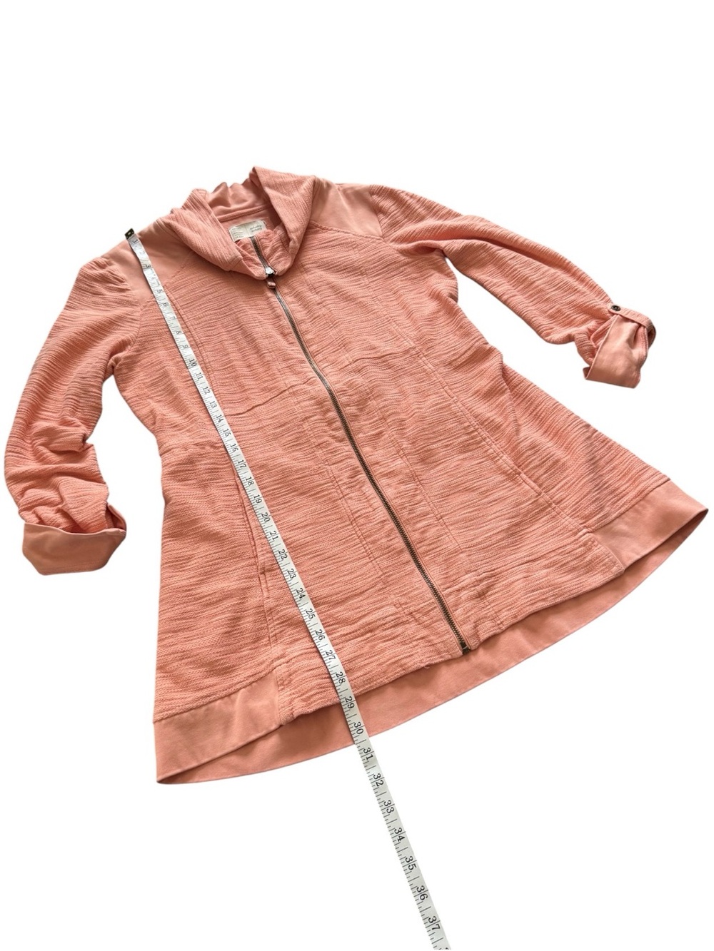 Anthropologie Saturday Sunday Quinn Jacket Coral L Boho - Picture 8 of 8